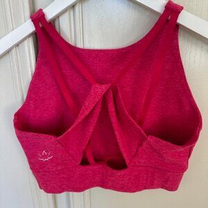 Beyond Yoga Spacedye Enlightened Long Line Bra - Cranberry Heather